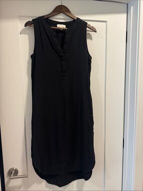 Sleeveless Black Dress with side slit - worn once
